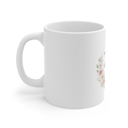 Grandma Floral Mug - "My Favorite People Call Me Grandma" Gift