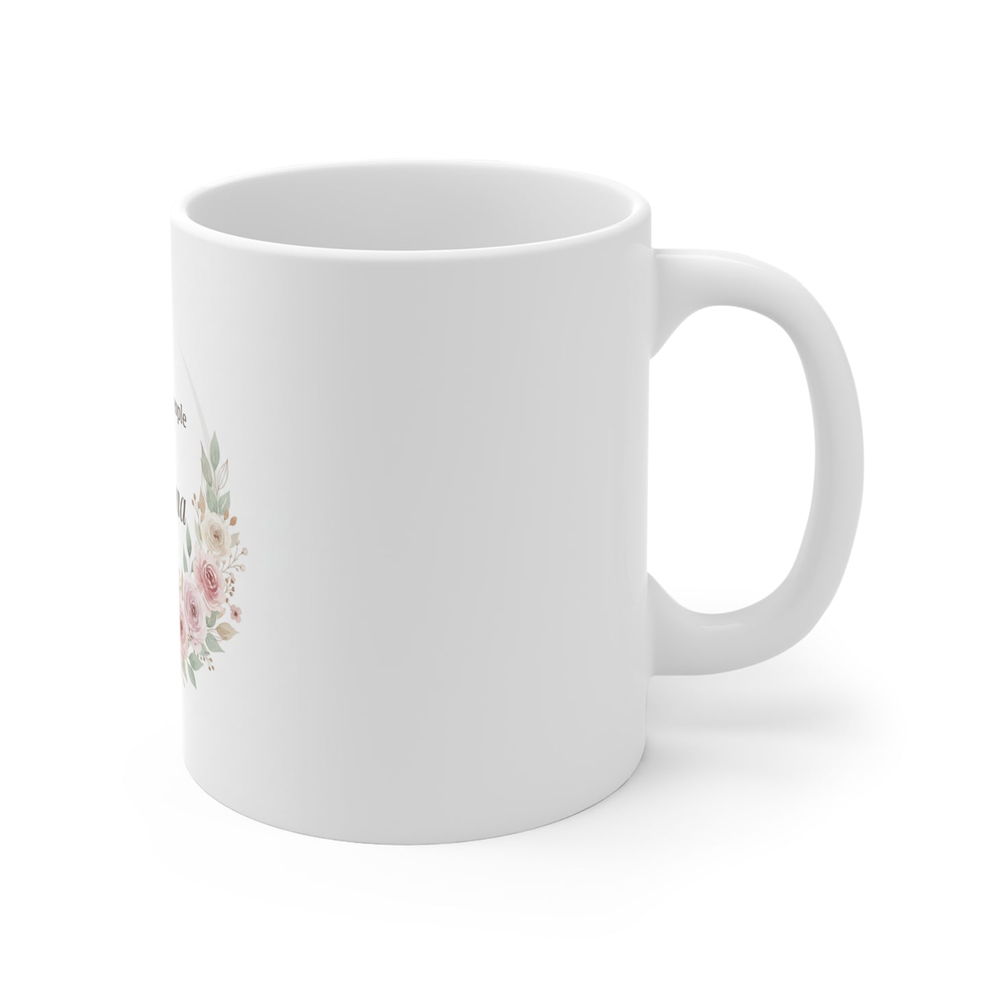 Grandma Floral Mug - "My Favorite People Call Me Grandma" Gift