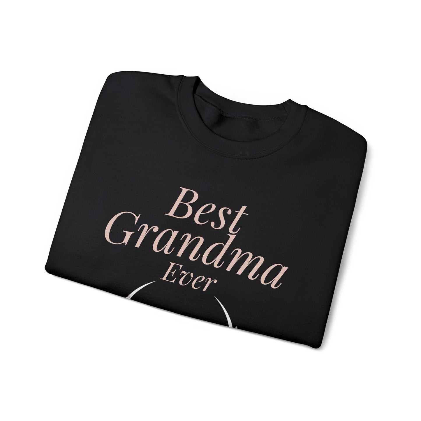 Grandma Sweatshirt - "Best Grandma Ever" Floral Pullover Gift