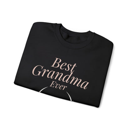 Grandma Sweatshirt - "Best Grandma Ever" Floral Pullover Gift