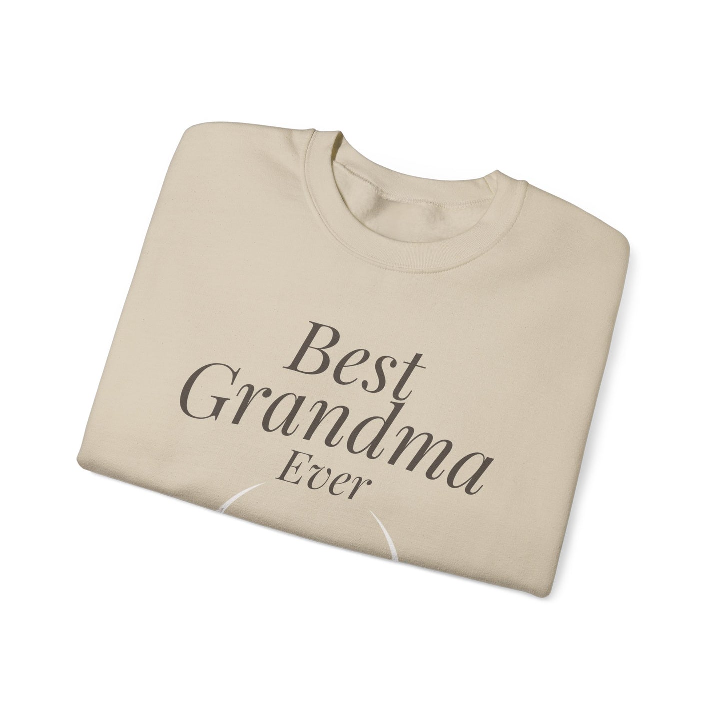 Grandma Sweatshirt - "Best Grandma Ever" Floral Pullover Gift