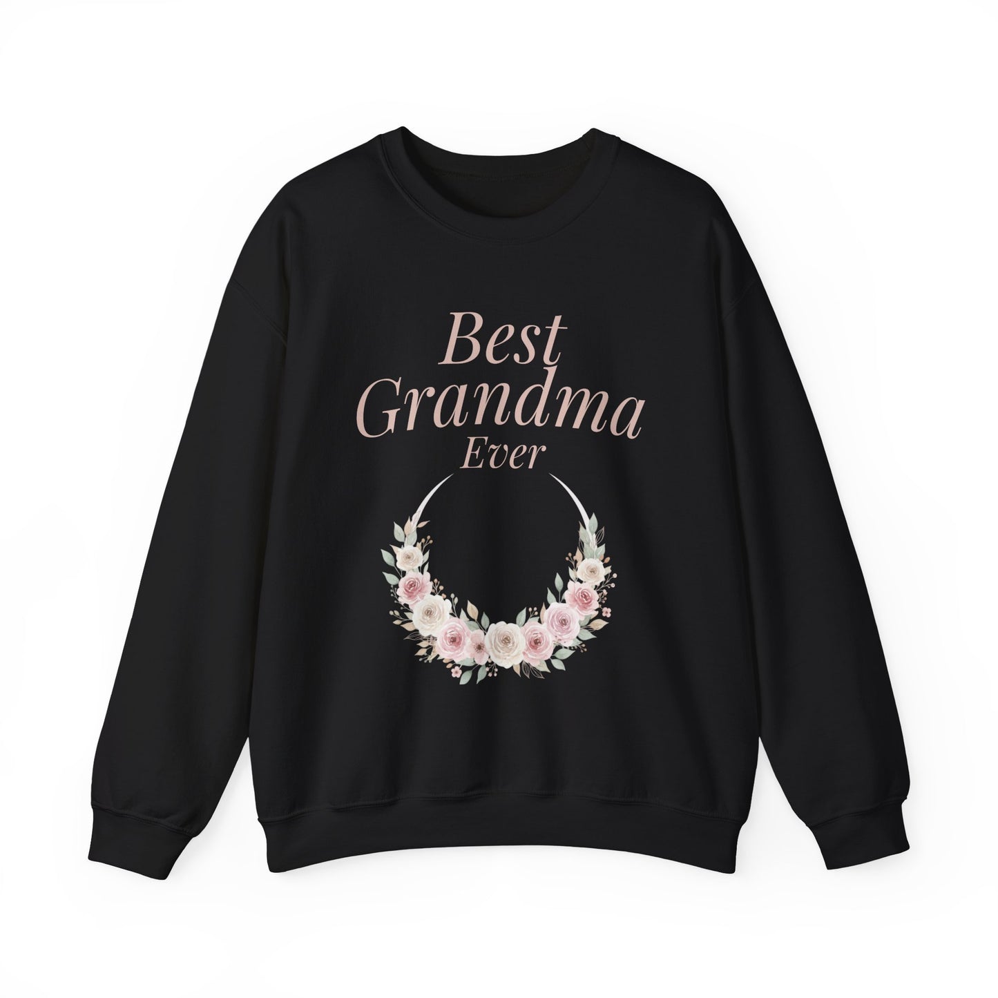 Grandma Sweatshirt - "Best Grandma Ever" Floral Pullover Gift